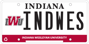 IWU License Plate